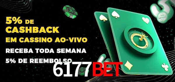 Promoções do cassino ao Vivo 6177bet